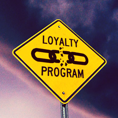 Loyalty Program Warning Road Sign